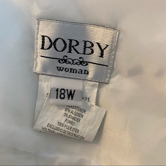 Dorby Woman White Black Embroidered Floral Dress - Picture 2 of 9